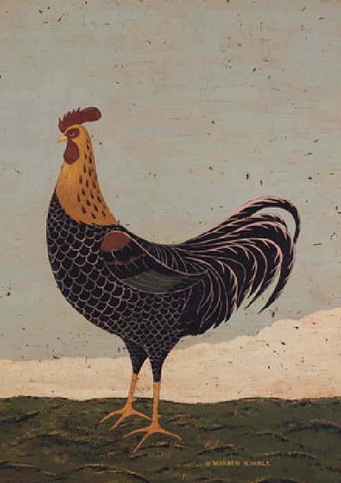Warren Kimble Rooster Facing West